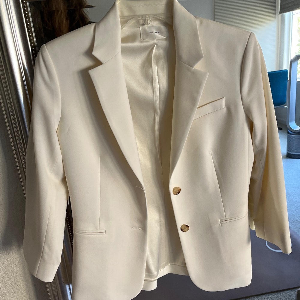 The row cream schoolgirl blazer
